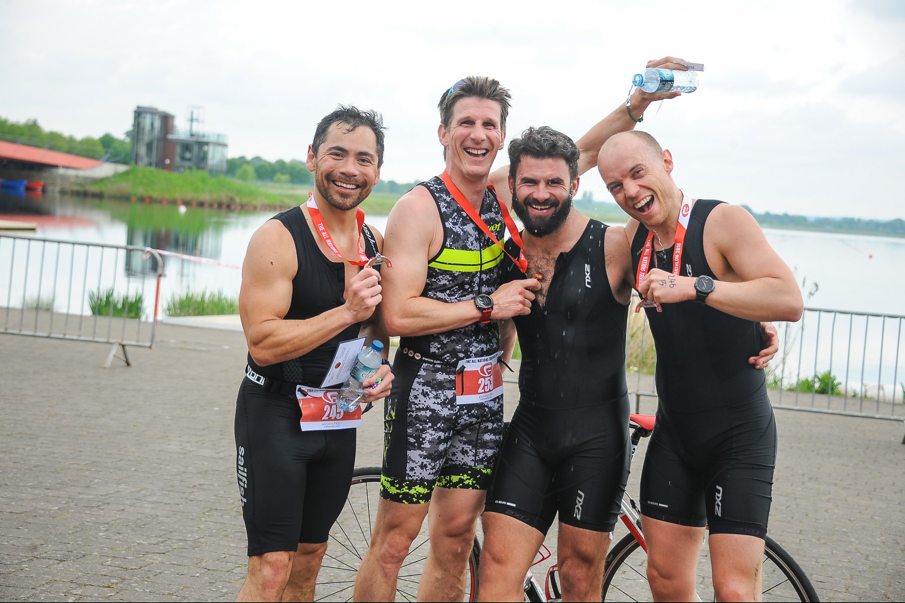 The All Nations 5k and 10k run and supersprint triathlon Dorney Lake Windsor