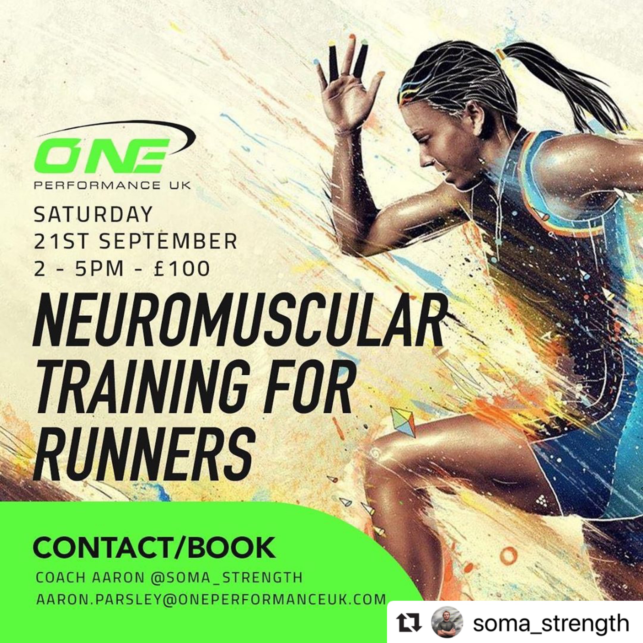 One Performance UK Run Training for Fix Events Runs in London