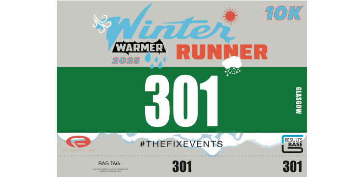 Race Pack Delivery Glasgow Winter Warmer Run 2025